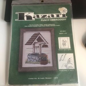 70’s vintage Punch Embroidery set sealed